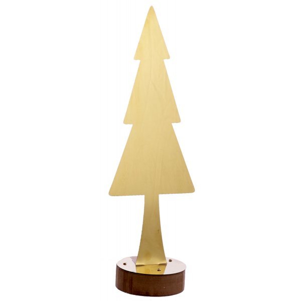 Χριστουγεννιάτικο Διακοσμητικό Μεταλλικό Δεντράκι Χρυσό (33cm)